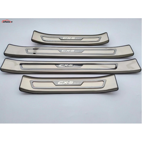 Накладки на пороги Mazda CX-5 2018-2019